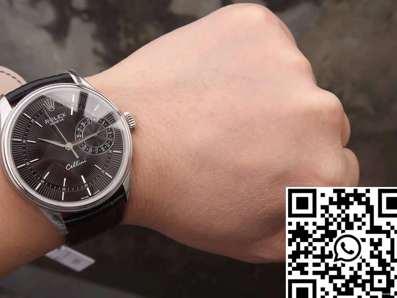 Factory Date Rolex Dial 50519 MKS Black Celini 1108